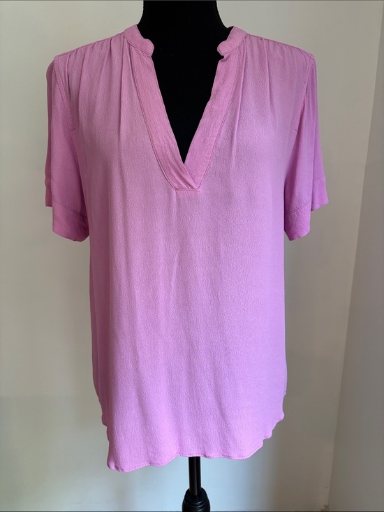 J. Crew Tops - Flawless J CREW pink gauze blouse shirt top SMALL